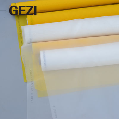 China 90T het gele scherm van de het schermdruk, het de drukscherm van het polyesterscherm voor ovale drukpcb en T-shirtdruk leverancier