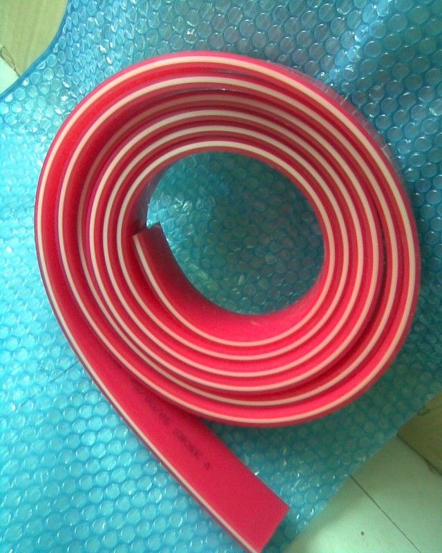 De rode Rubberschuiver van Elasticiteitssilkscreen, 50 * 7 de Rubberschuiverbladen van de Flessenserigrafie
